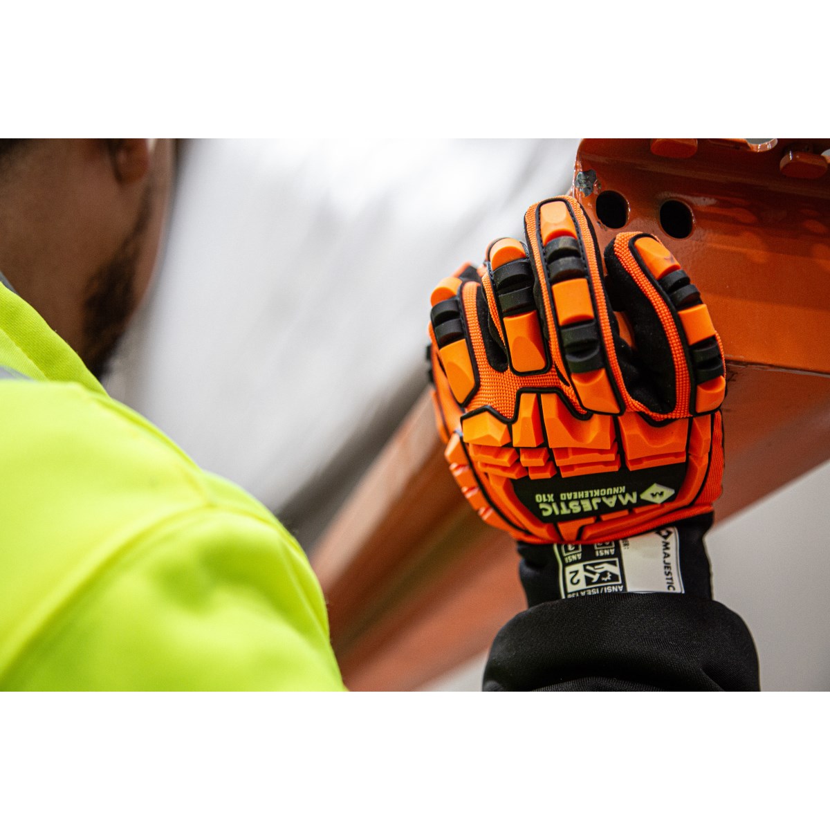Knucklehead X10 Armor Skin Mechanics Glove with Impact Protection