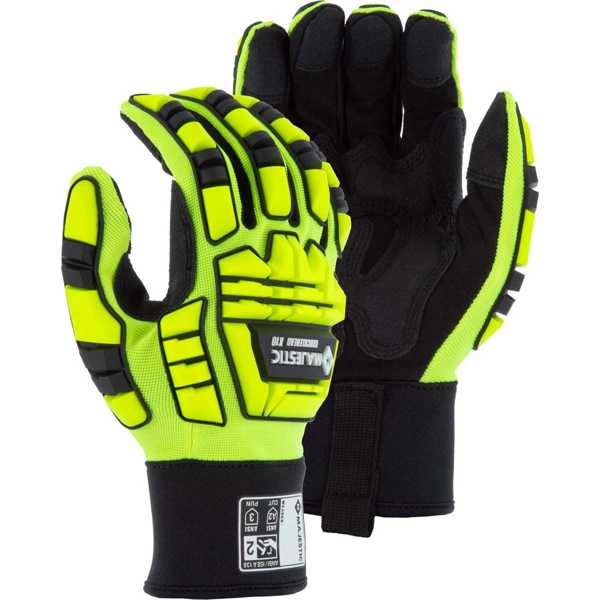 Knucklehead X10 Armor Skin Mechanics Glove with Impact Protection
