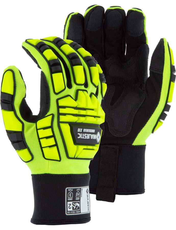 Knucklehead X10 Armor Skin Mechanics Glove with Impact Protection