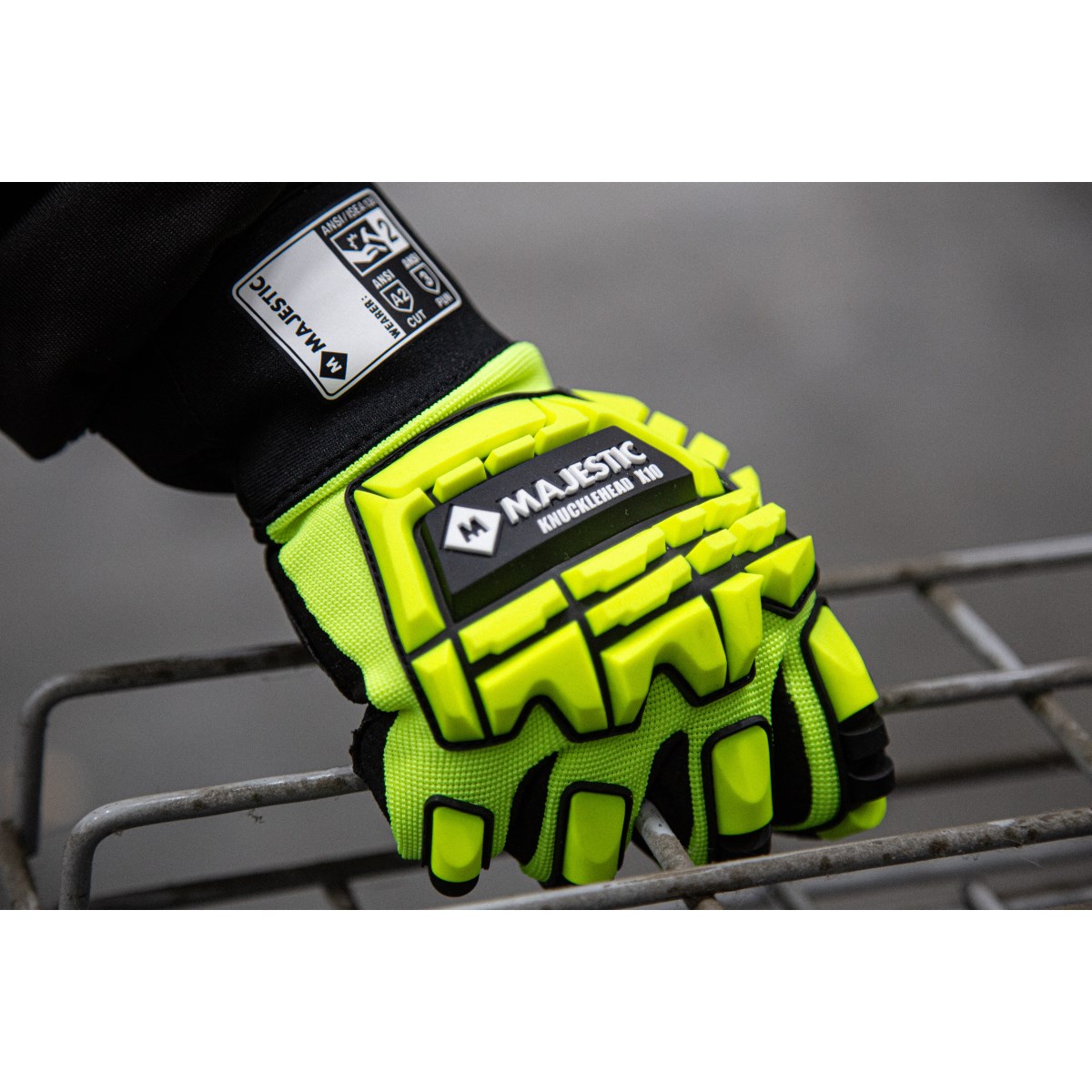 Knucklehead X10 Armor Skin Mechanics Glove with Impact Protection