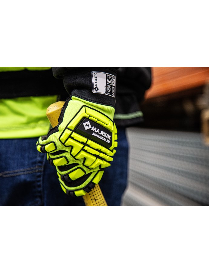 Knucklehead X10 Armor Skin Mechanics Glove with Impact Protection