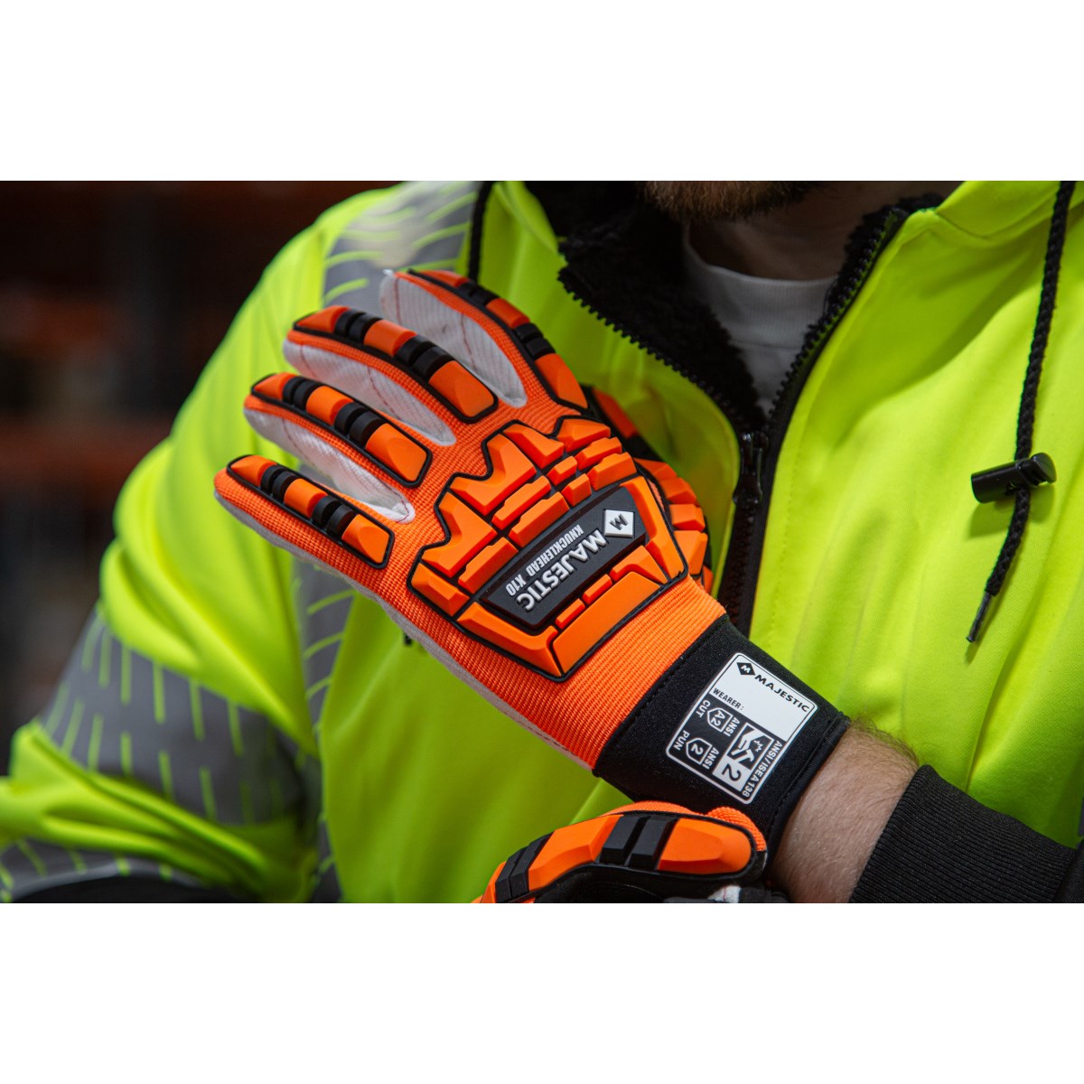 X10 Driller Mechanics Glove with Impact Protection | Majestic Glove
