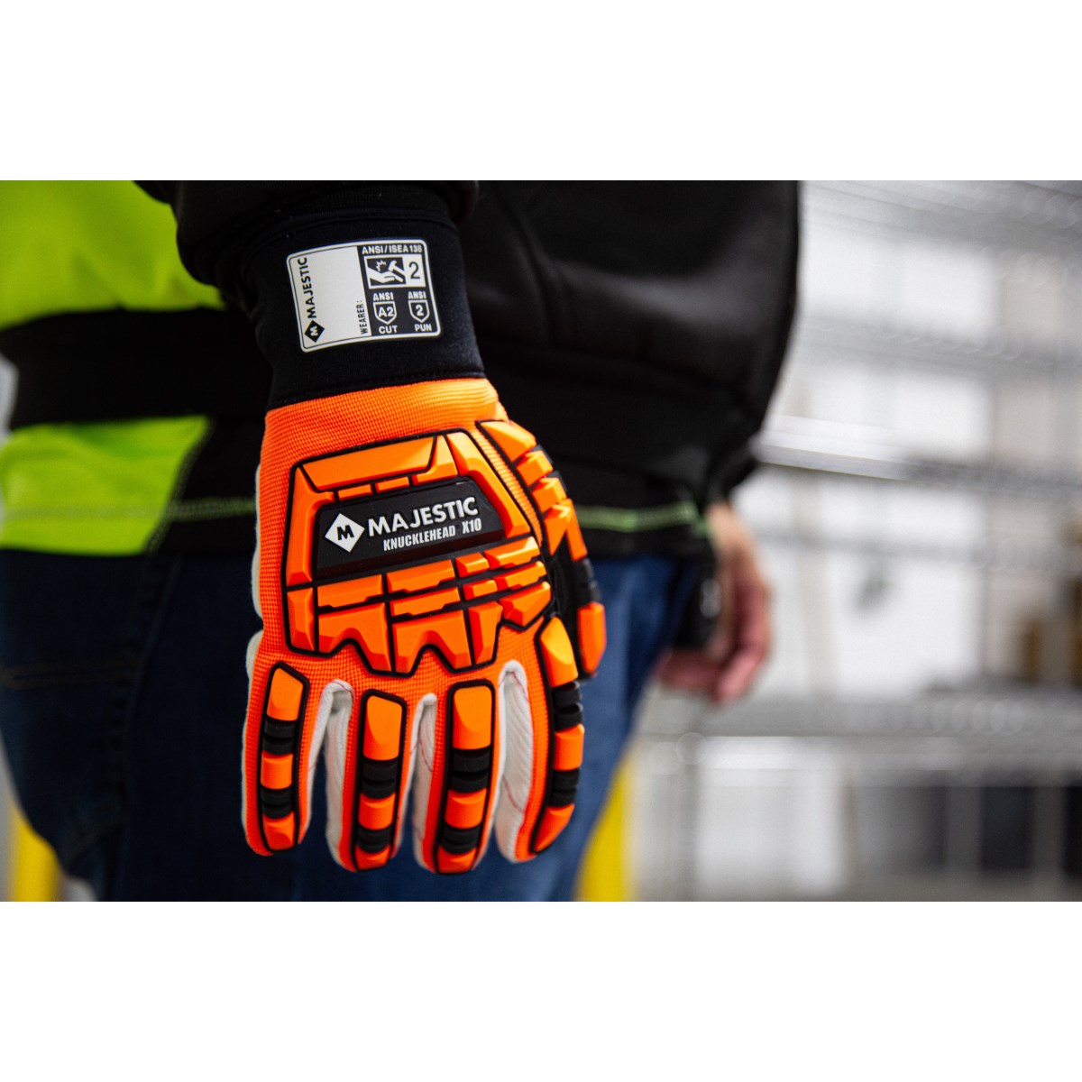 X10 Driller Mechanics Glove with Impact Protection | Majestic Glove