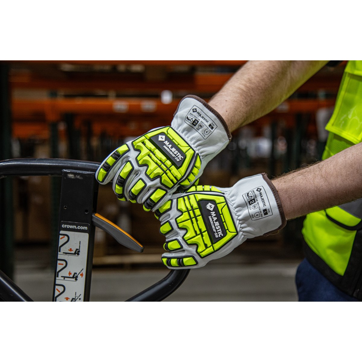 Glove Design OCR* Receipt キーキャップ X10 Cut-Less Goatskin Drivers Glove with Impact Protection, A6