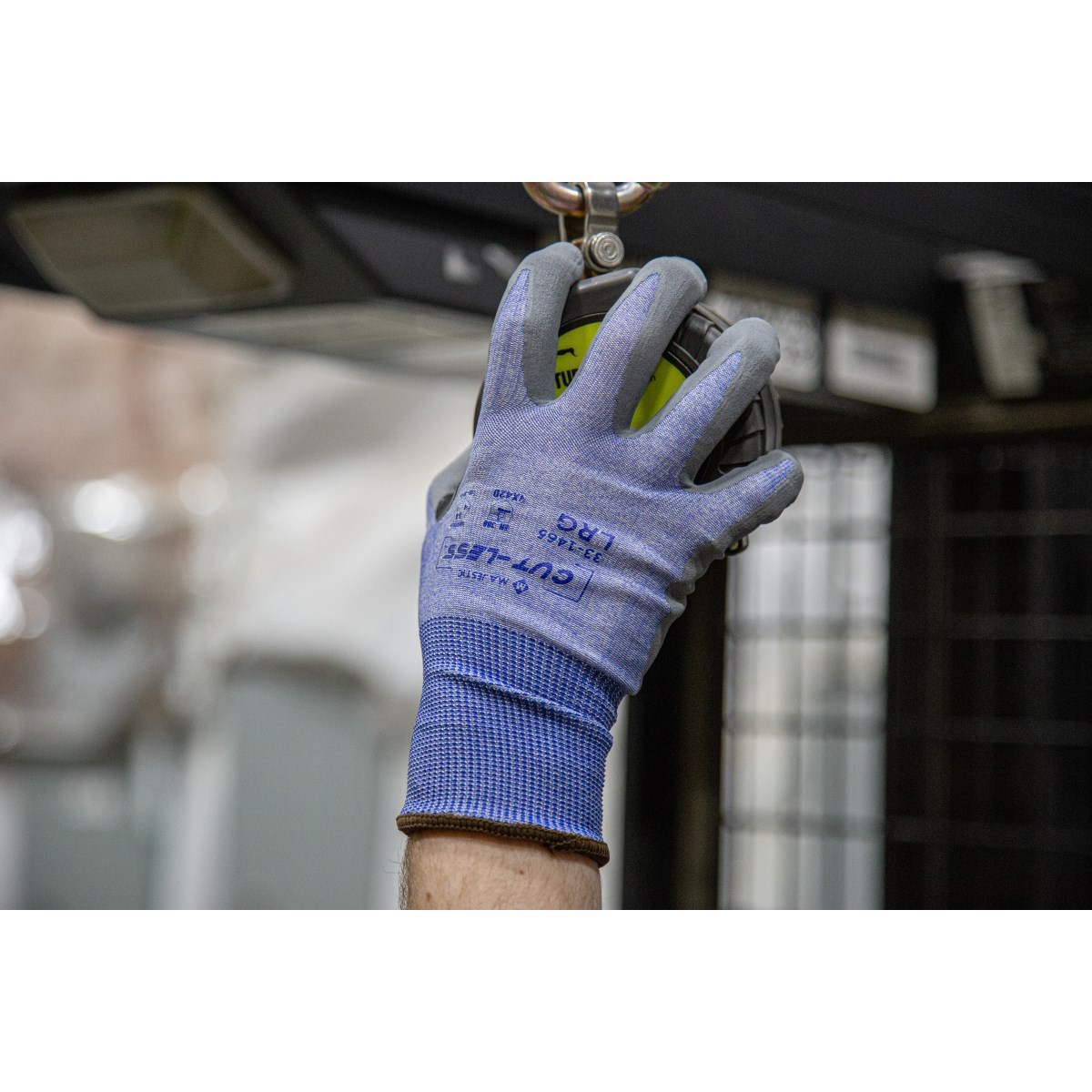 Cut-Less Korplex Glove with Foam Nitrile Palm, ANSI A4 | Majestic