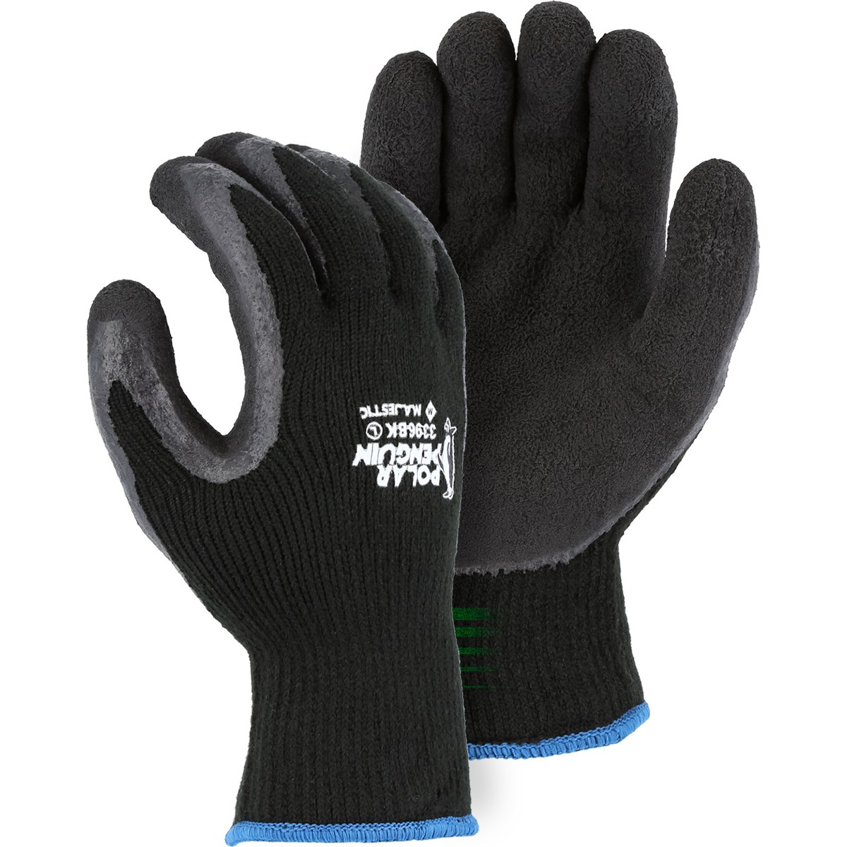 Polar Penguin Winter Lined Napped Terry Glove with Foam Latex