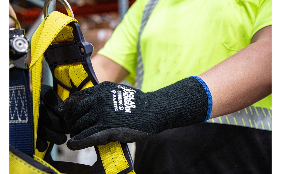 Polar Penguin Winter Lined Napped Terry Glove with Foam Latex