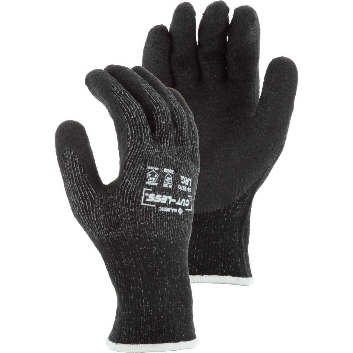 Cut-Less Glove with Crinkle Latex Palm, 10g, ANSI A4 | Majestic Glove