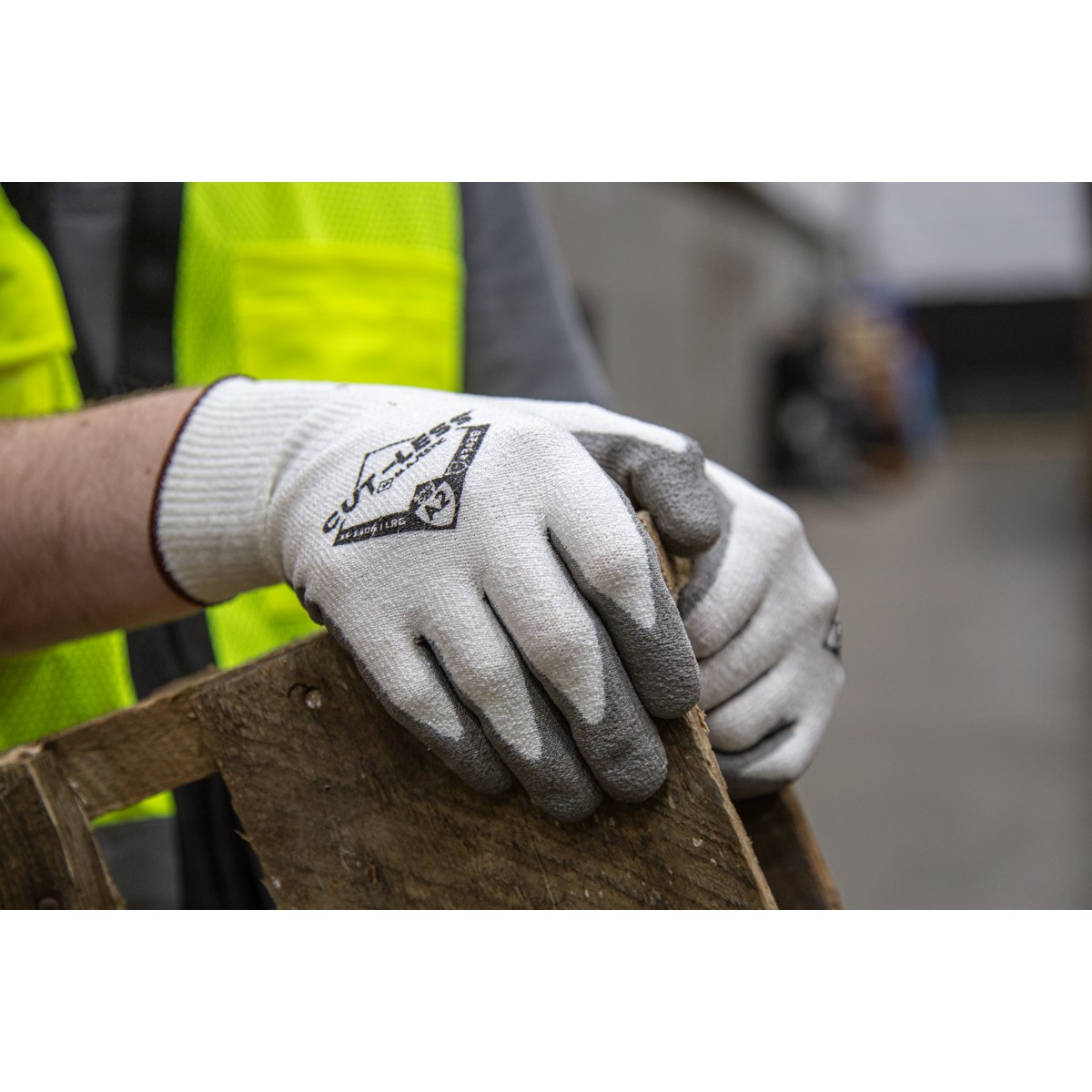 Cut-Less Korplex Glove with Polyurethane Palm, 13g, ANSI A2