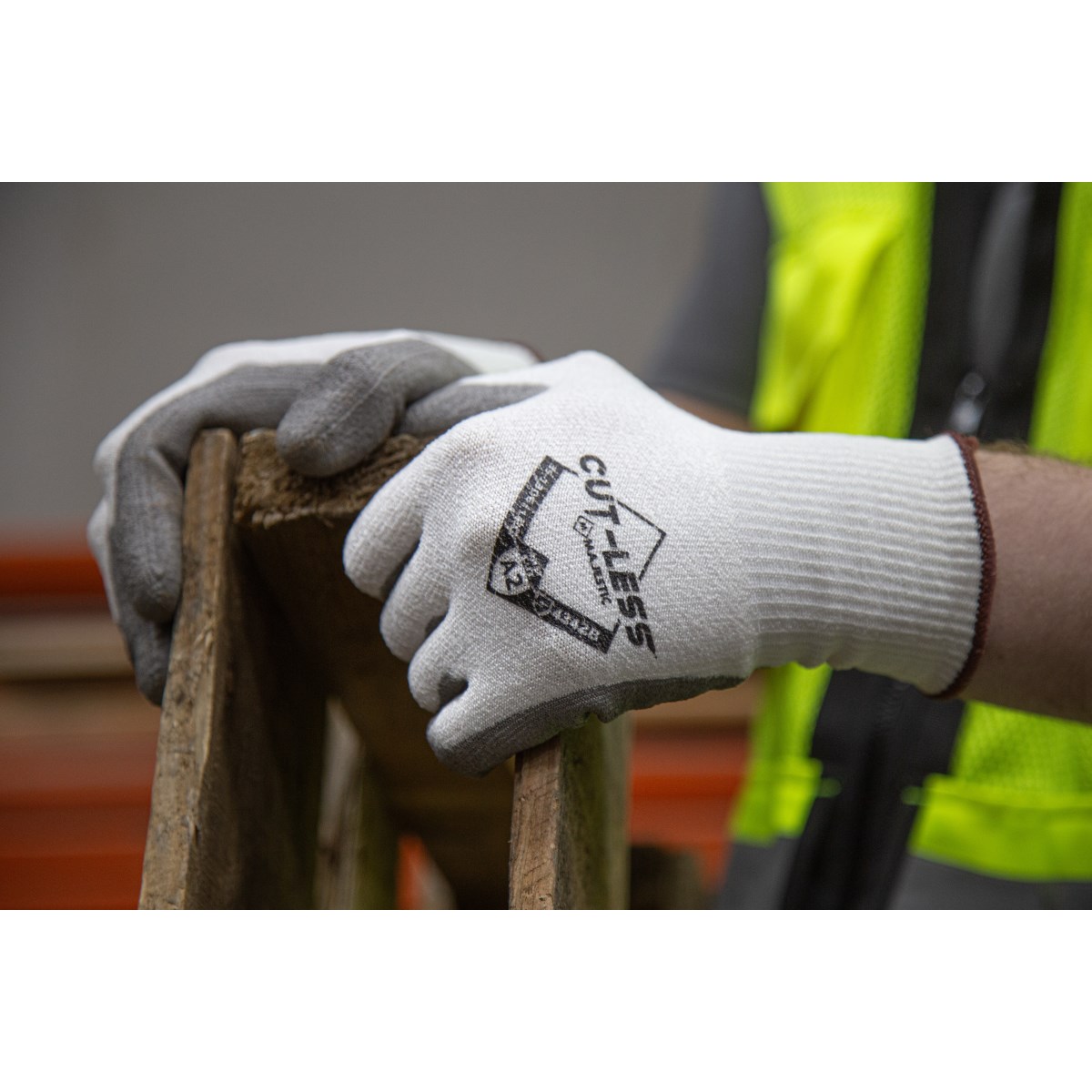 Cut-Less Korplex Glove with Polyurethane Palm, 13g, ANSI A2