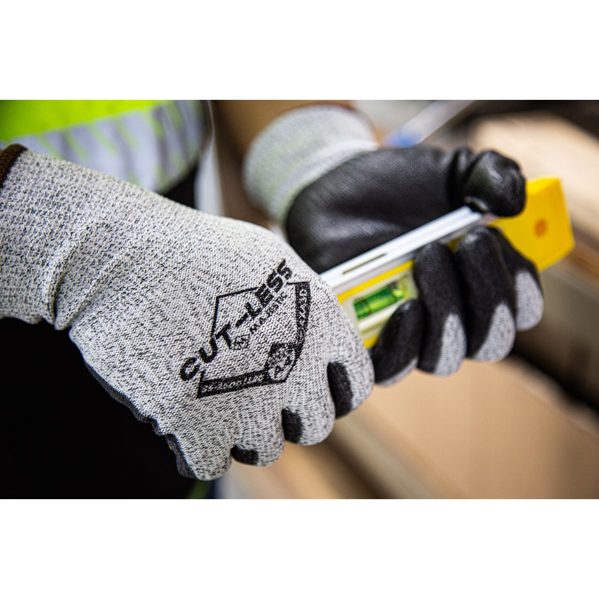 Cut-Less Korplex Glove with Polyurethane Palm, 13g, ANSI A5