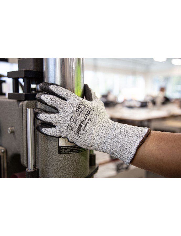 Cut-Less Korplex Glove with Polyurethane Palm, 13g, ANSI A5