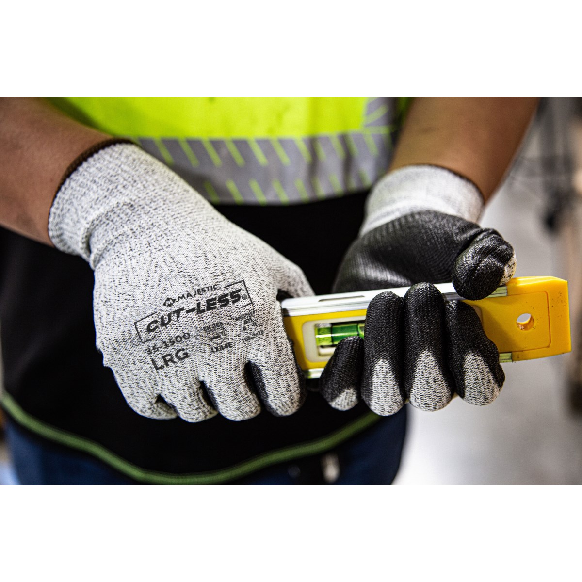 Cut-Less Korplex Glove with Polyurethane Palm, 13g, ANSI A5