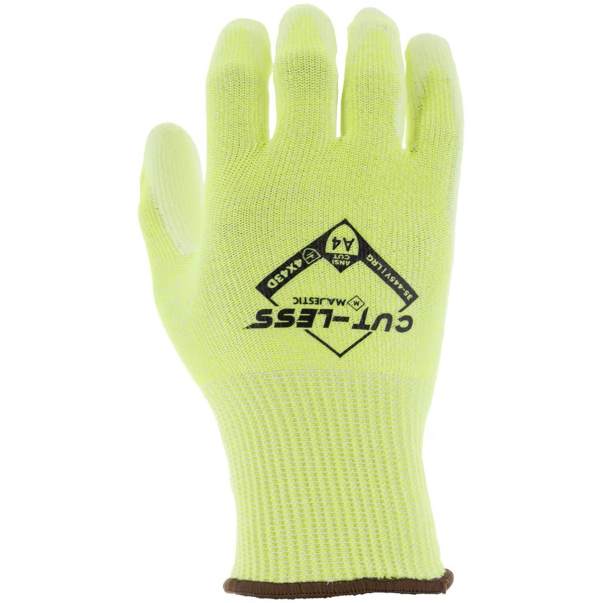 Cut-Less Korplex Glove with Polyurethane Palm, 13g, ANSI A4