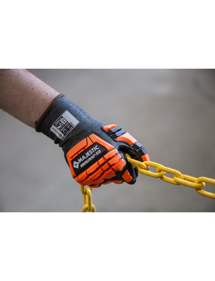 X-10 Korplex Glove with Foam Nitrile Palm, 18g, ANSI A4 | Majestic