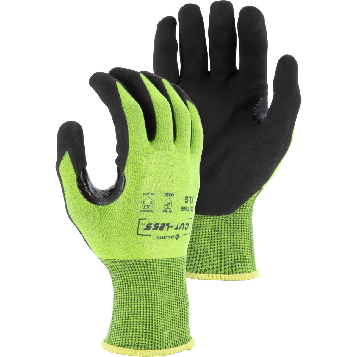 Cut-Less Korplex Glove with Premium Foam Palm, 18g, ANSI A4