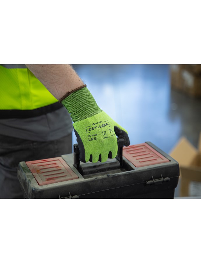 Cut-Less Korplex Glove with Premium Foam Palm, 18g, ANSI A4