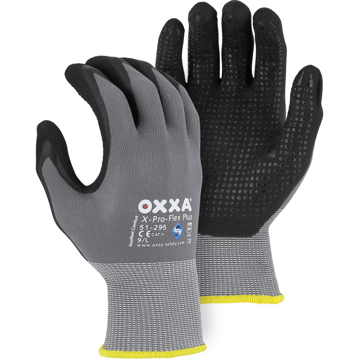 OXXA Superior Micro Foam Nitrile Palm Glove with Dotted Grip on