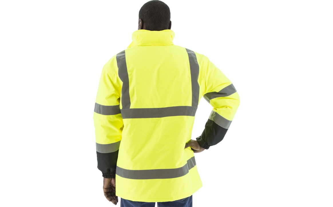 Majesticite  High Visibility Waterproof Parka with Quilted Lining, ANSI 3, R