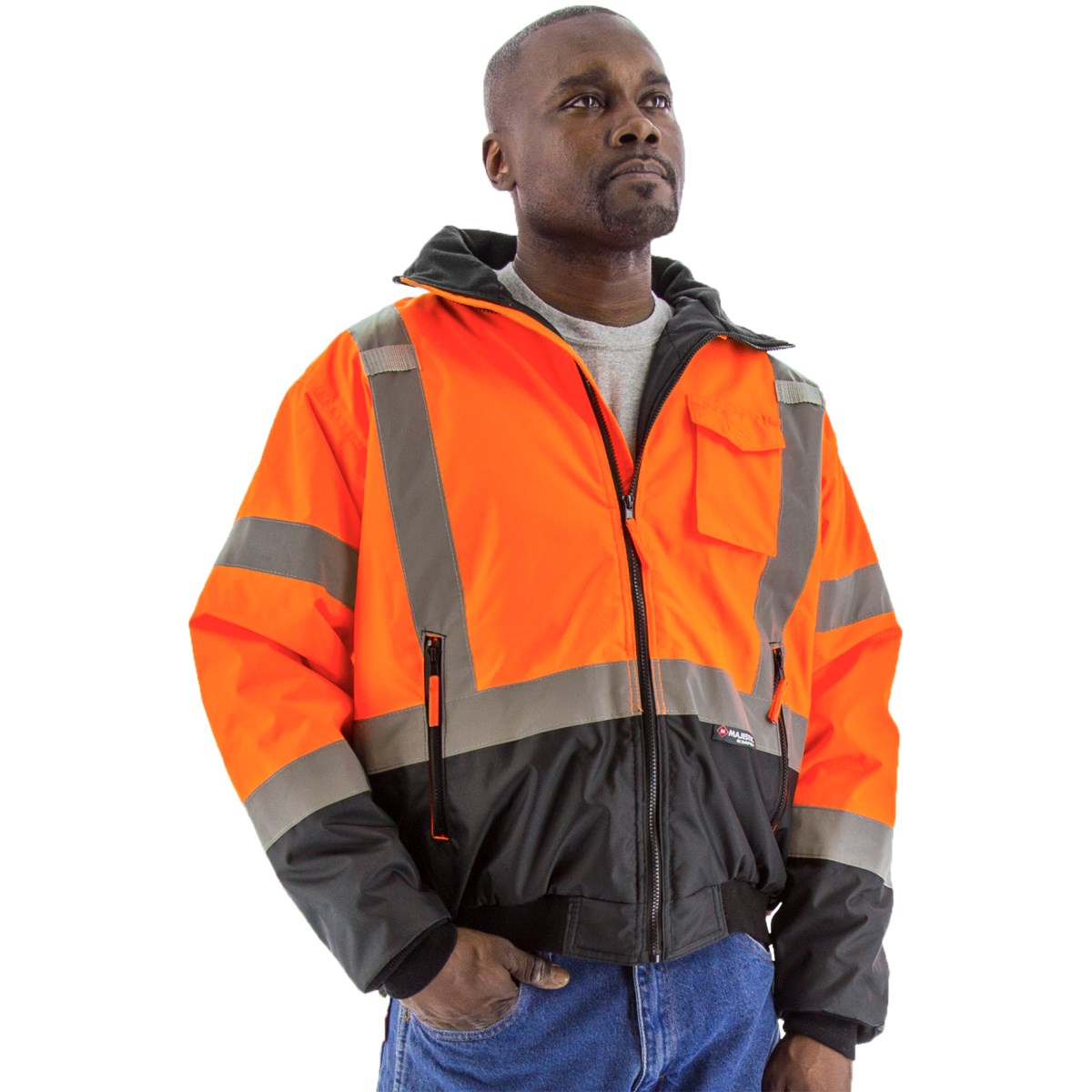 HiVis Waterproof Jacket with Removable Liner | Majestic Glove