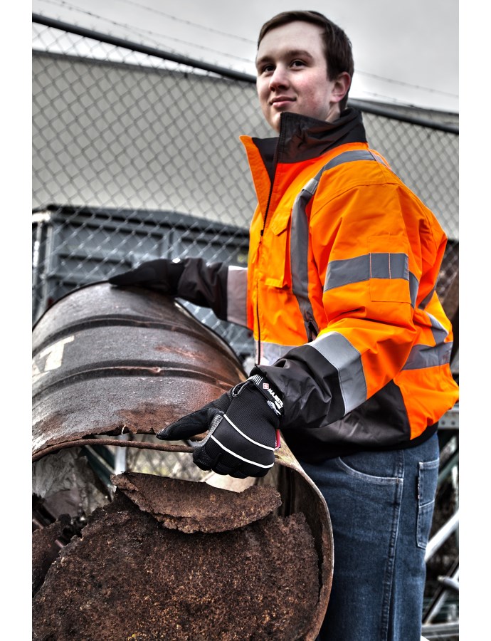 HiVis Waterproof Jacket with Removable Liner | Majestic Glove