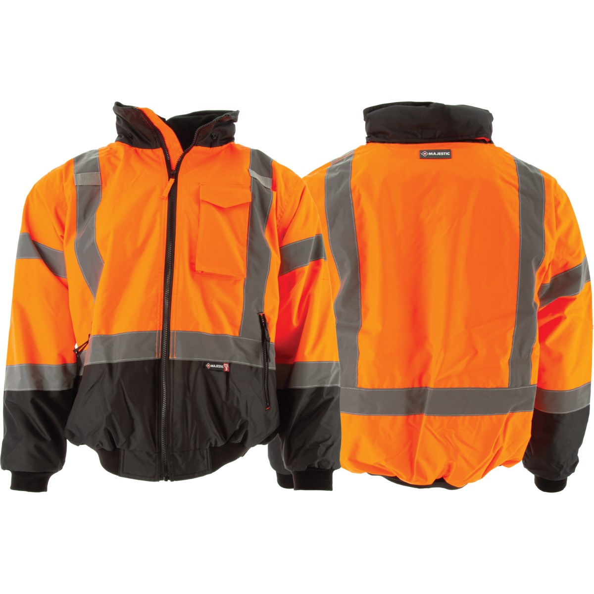 HiVis Waterproof Jacket with Removable Liner | Majestic Glove