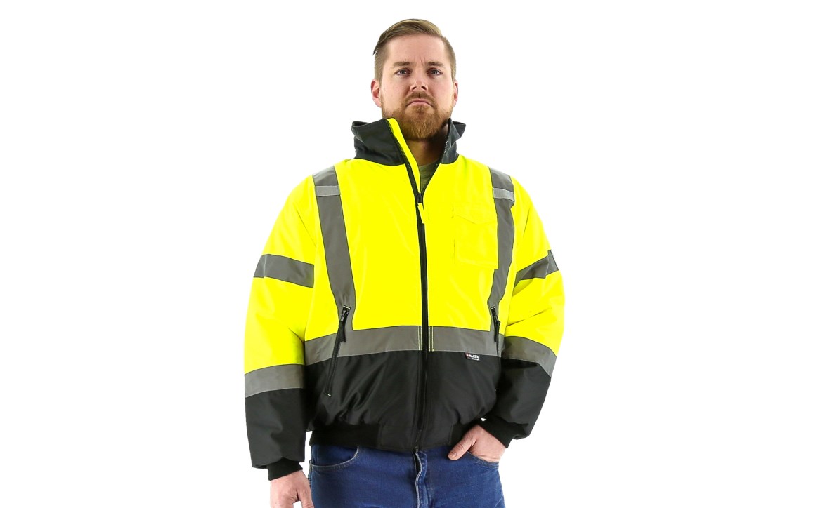 High Visibility Waterproof Jacket with Quilted Liner, ANSI 3, R