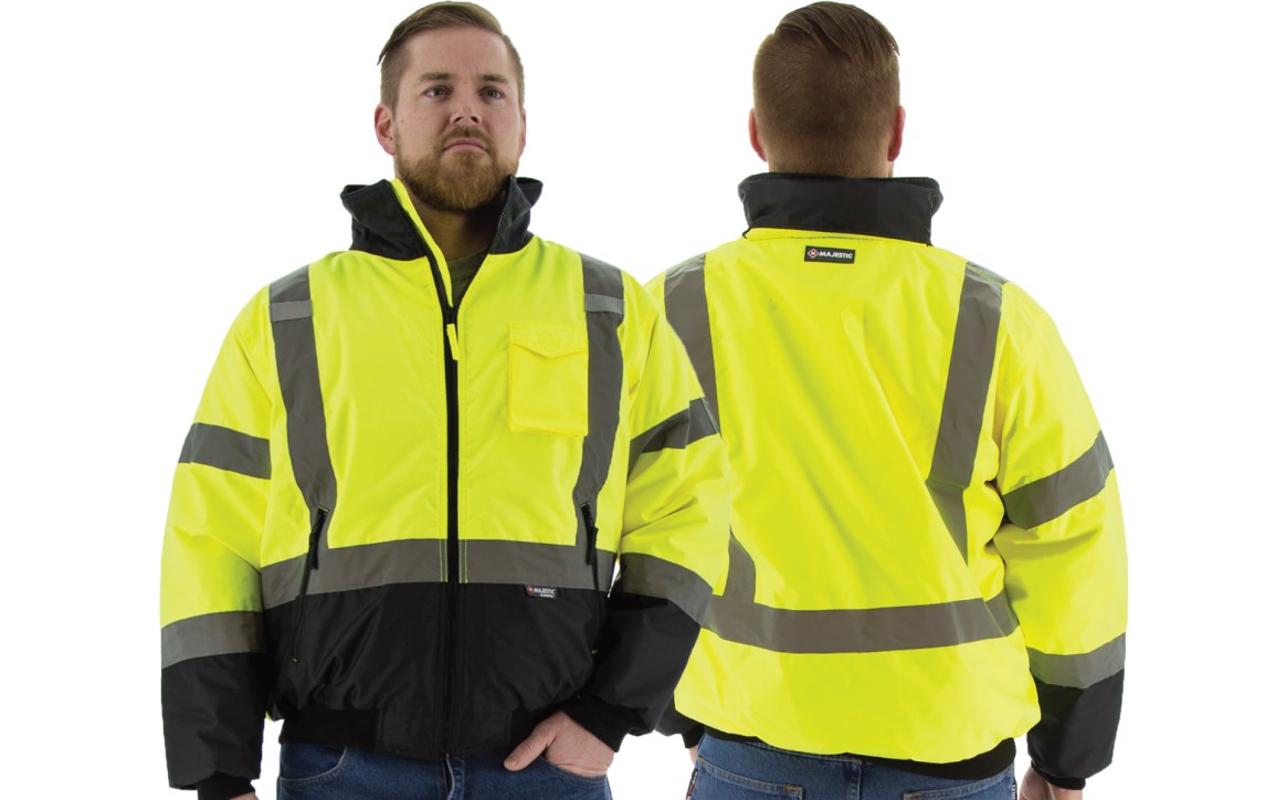 High Visibility Waterproof Jacket with Quilted Liner, ANSI 3, R