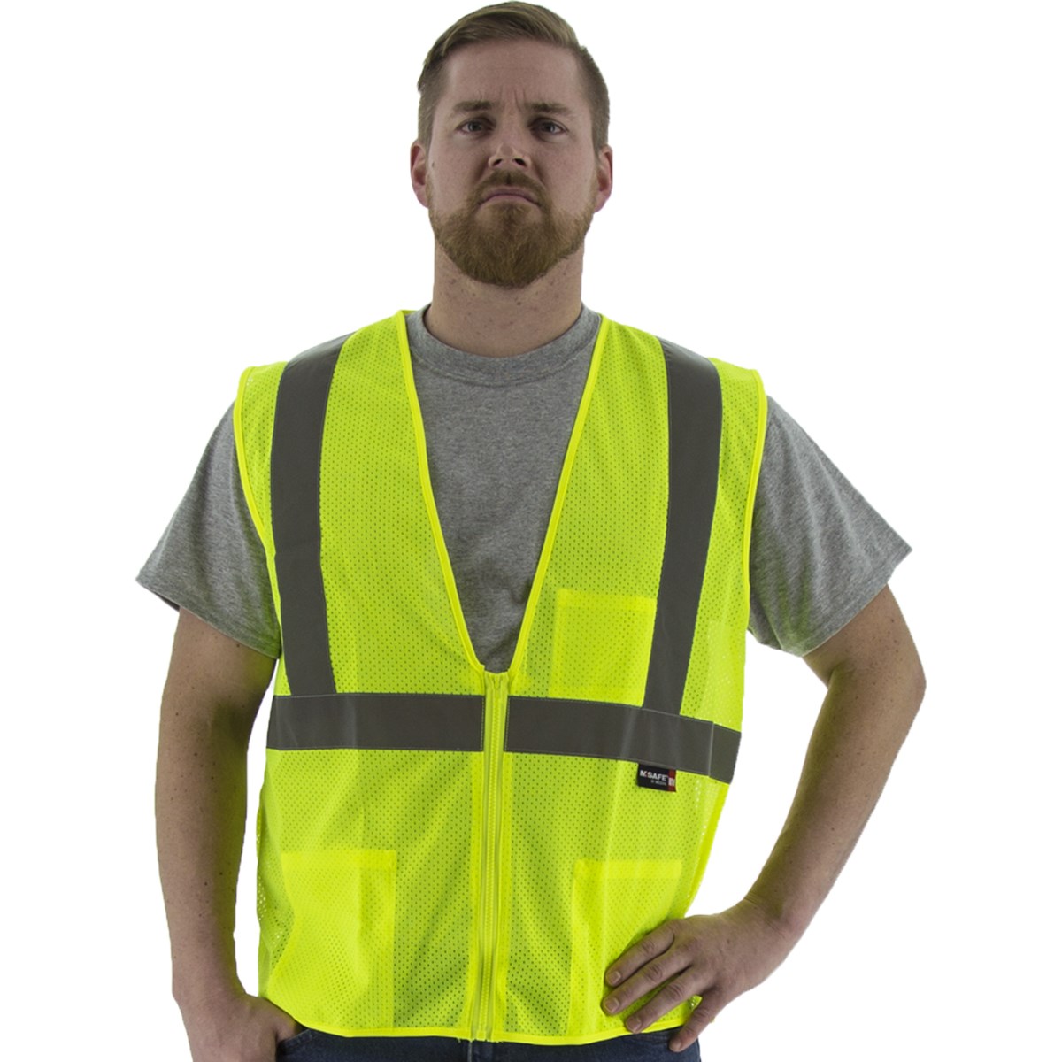 High Visibility Mesh Vest, ANSI 2, R | Majestic Glove