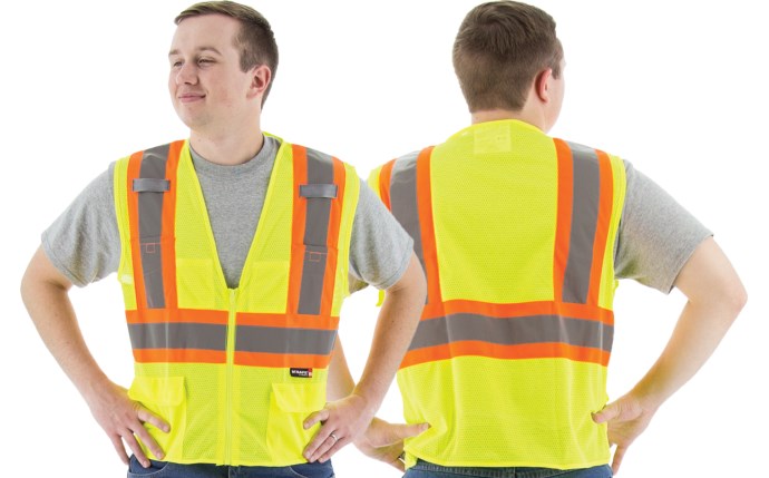 High Visibility Mesh Vest with DOT Striping, ANSI 2, R | Majestic