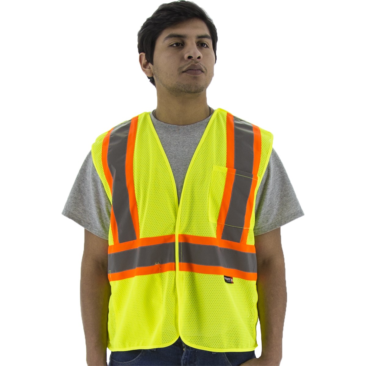HiVis Mesh Breakaway Vest with DOT Striping, ANSI 2, R | Majestic
