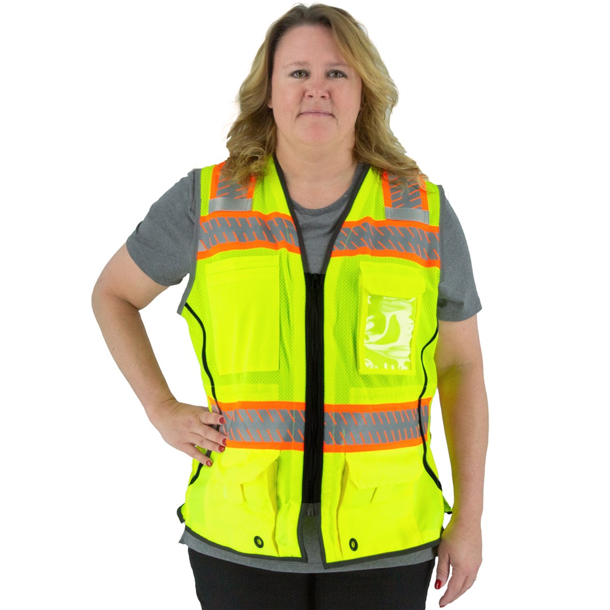 High Visibility Mesh Vest with DOT Reflective Chainsaw