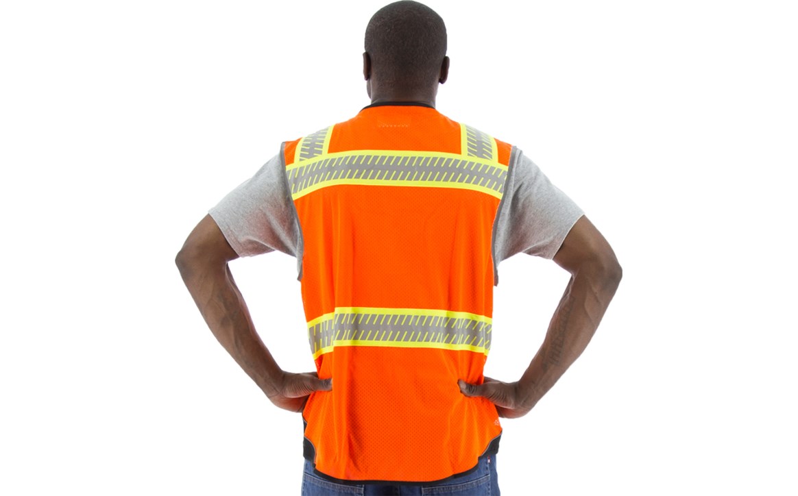 HiVis Mesh Vest with DOT Striping, ANSI 2, R 75-3240 | Majestic Glove