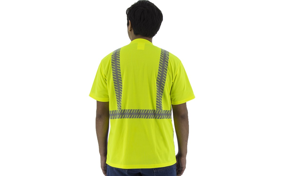 High Visibility Short Sleeve Shirt with Reflective Chainsaw