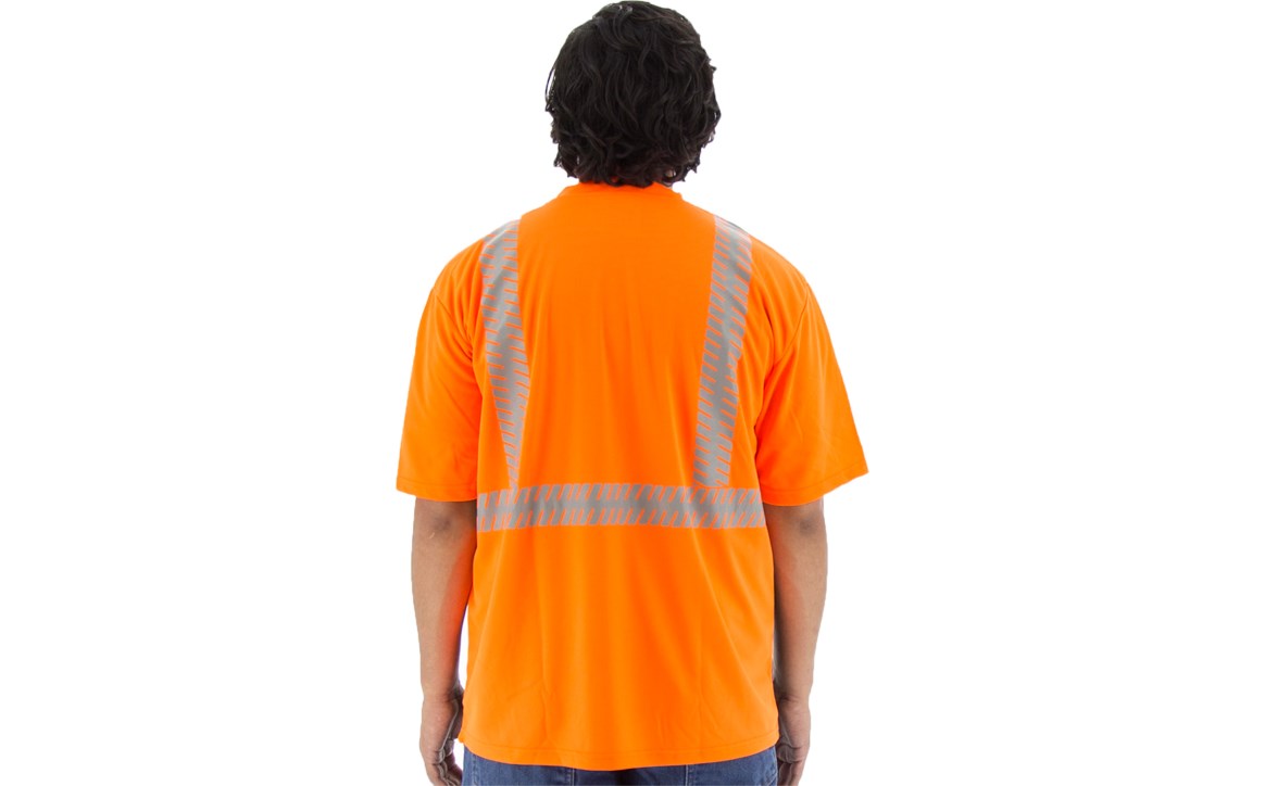 High Visibility Short Sleeve Shirt with Reflective Chainsaw