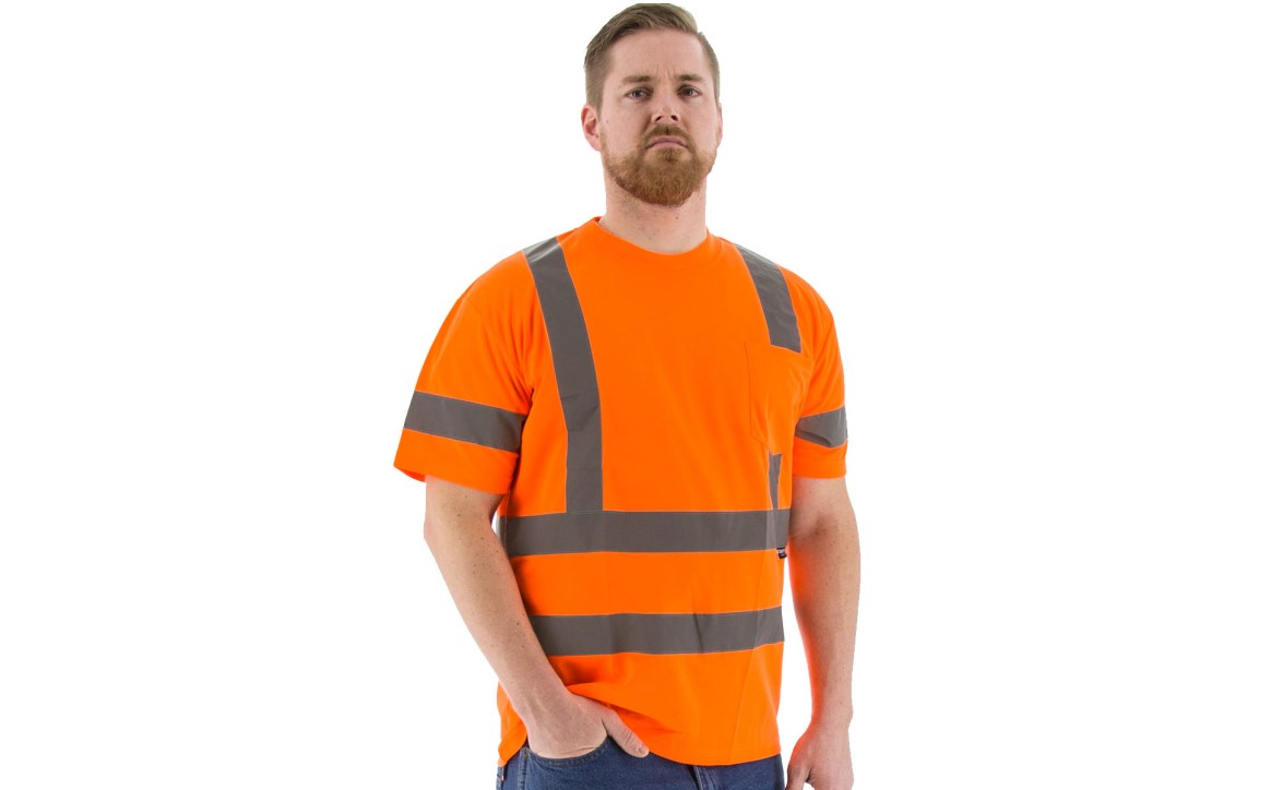 High Visibility Short Sleeve Shirt, ANSI 3, R | Majestic Glove