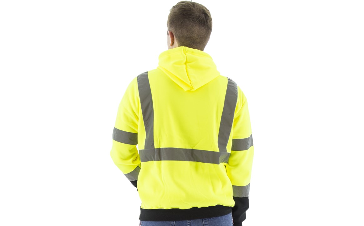 High Visibility Hooded Pullover Sweatshirt, ANSI 3, R | Majestic Glove