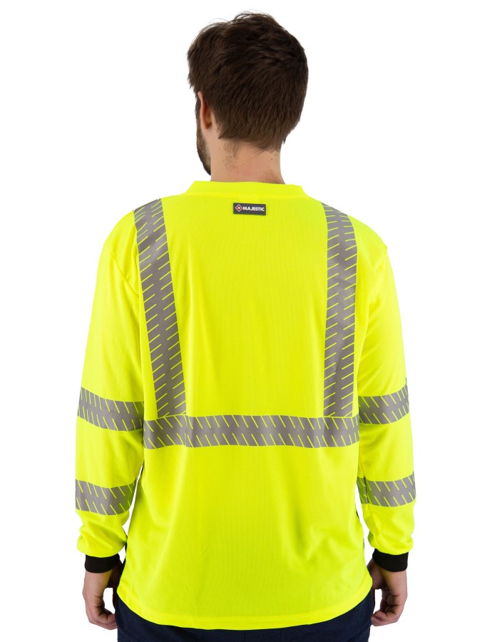 High Visibility Shirt with Reflective Chainsaw Striping, ANSI 3, R