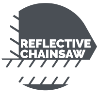 Reflective Chainsaw Logo